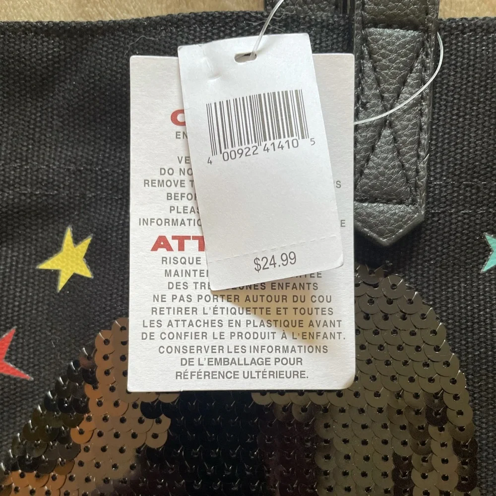 🎃  DISNEY MICKEY MOUSE SEQUIN PUMPKIN TOTE HALLOWEEN NWT - Picture 3 of 3